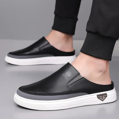 Men’s Casual Slip-On Shoes – Backless Everyday Shoes with Soft Non-Slip Sole