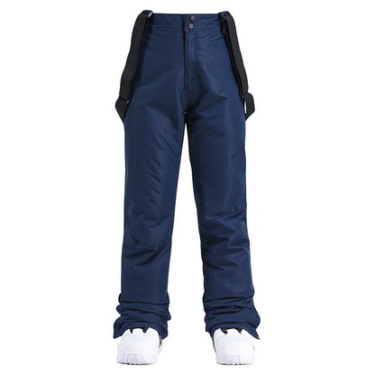 Women’s Waterproof Snowboard Trousers – Breathable Insulated Ski Pants with Adjustable Suspenders for Winter Sports