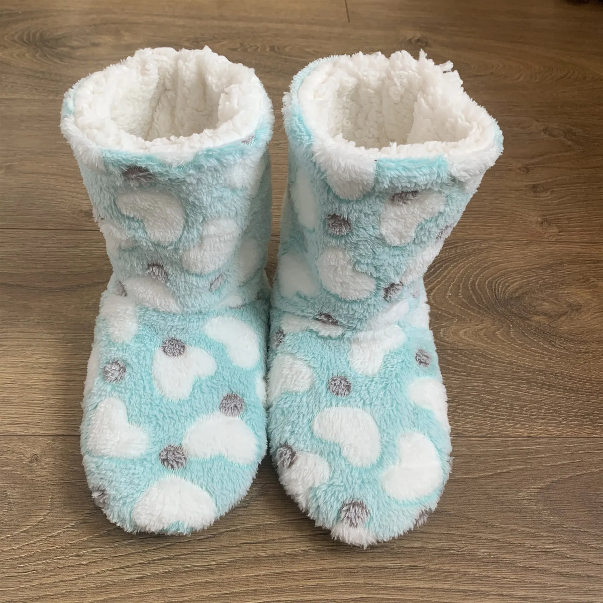Women’s Plush-Lined Winter Boot Slippers – Warm Non-Slip Indoor House Shoes for Autumn and Winter Comfort