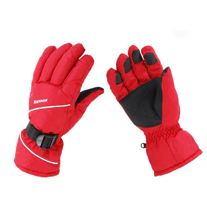 Men’s Waterproof Insulated Ski Gloves – Windproof Anti-Slip Winter Cycling Snowboard Gloves