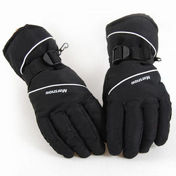 Men’s Waterproof Insulated Ski Gloves – Windproof Anti-Slip Winter Cycling Snowboard Gloves