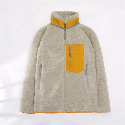 Women’s Sherpa Fleece Winter Jacket – Warm Windproof Zip-Up Outdoor Coat for Everyday Cold-Weather Wear