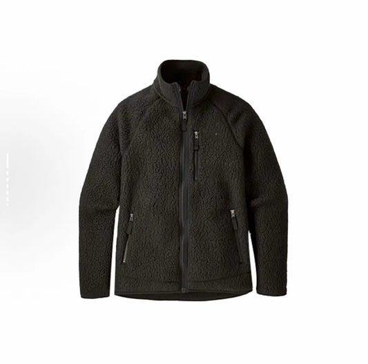 Men’s High-Neck Fleece Jacket – Full-Zip Outdoor Layer with Multiple Utility Pockets