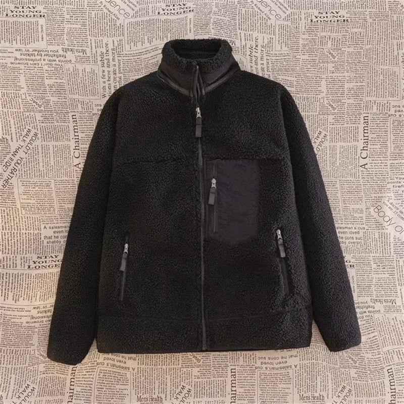 Women’s Sherpa Fleece Winter Jacket – Warm Windproof Zip-Up Outdoor Coat for Everyday Cold-Weather Wear
