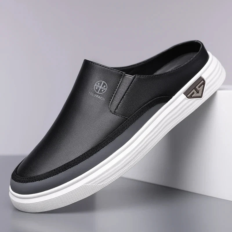 Men’s Casual Slip-On Shoes – Backless Everyday Shoes with Soft Non-Slip Sole