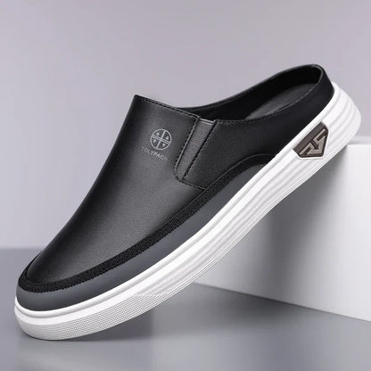 Men’s Casual Slip-On Shoes – Backless Everyday Shoes with Soft Non-Slip Sole