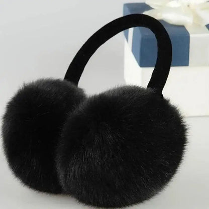 Women’s Plush Faux-Fur Winter Earmuffs – Windproof Soft Ear Warmers for Outdoor Cold-Weather Wear