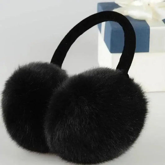 Women’s Plush Faux-Fur Winter Earmuffs – Windproof Soft Ear Warmers for Outdoor Cold-Weather Wear