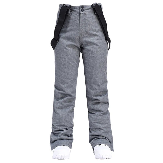 Women’s Waterproof Snowboard Trousers – Breathable Insulated Ski Pants with Adjustable Suspenders for Winter Sports