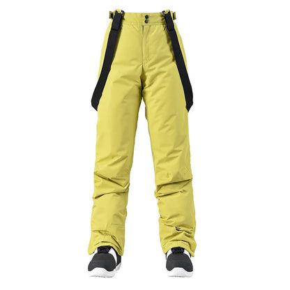 Women’s Waterproof Snowboard Trousers – Breathable Insulated Ski Pants with Adjustable Suspenders for Winter Sports