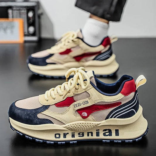 Men’s Breathable Mesh Trainers – Cushioned Casual Outdoor Sports Shoes