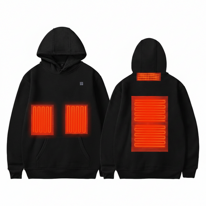 Men’s USB Heated Hoodie – Fleece-Lined Thermal Sweatshirt for Cold-Weather Wear