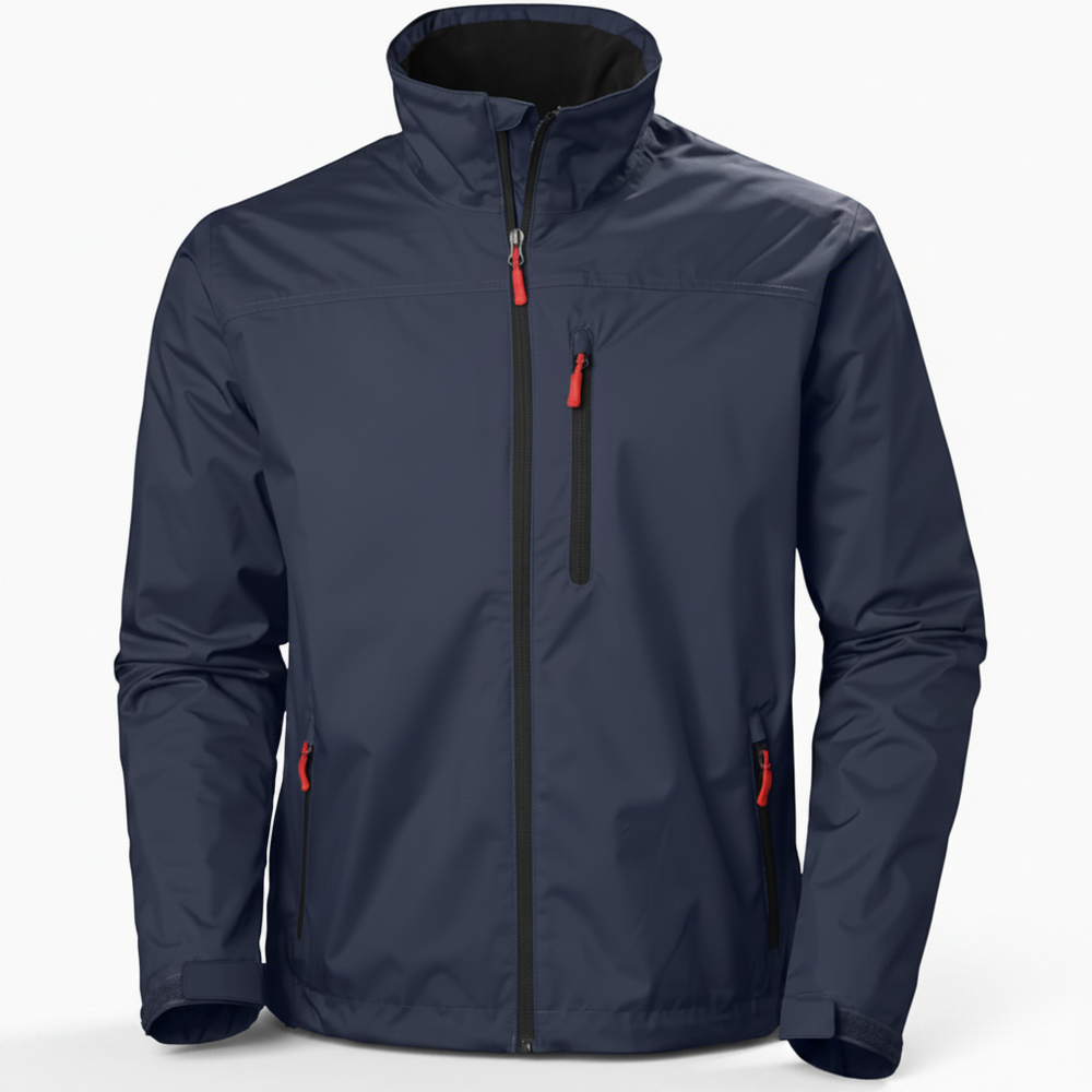 Men’s Waterproof & Windproof Crew Jacket – Breathable 2-Layer Outdoor Jacket for Everyday & Adventure