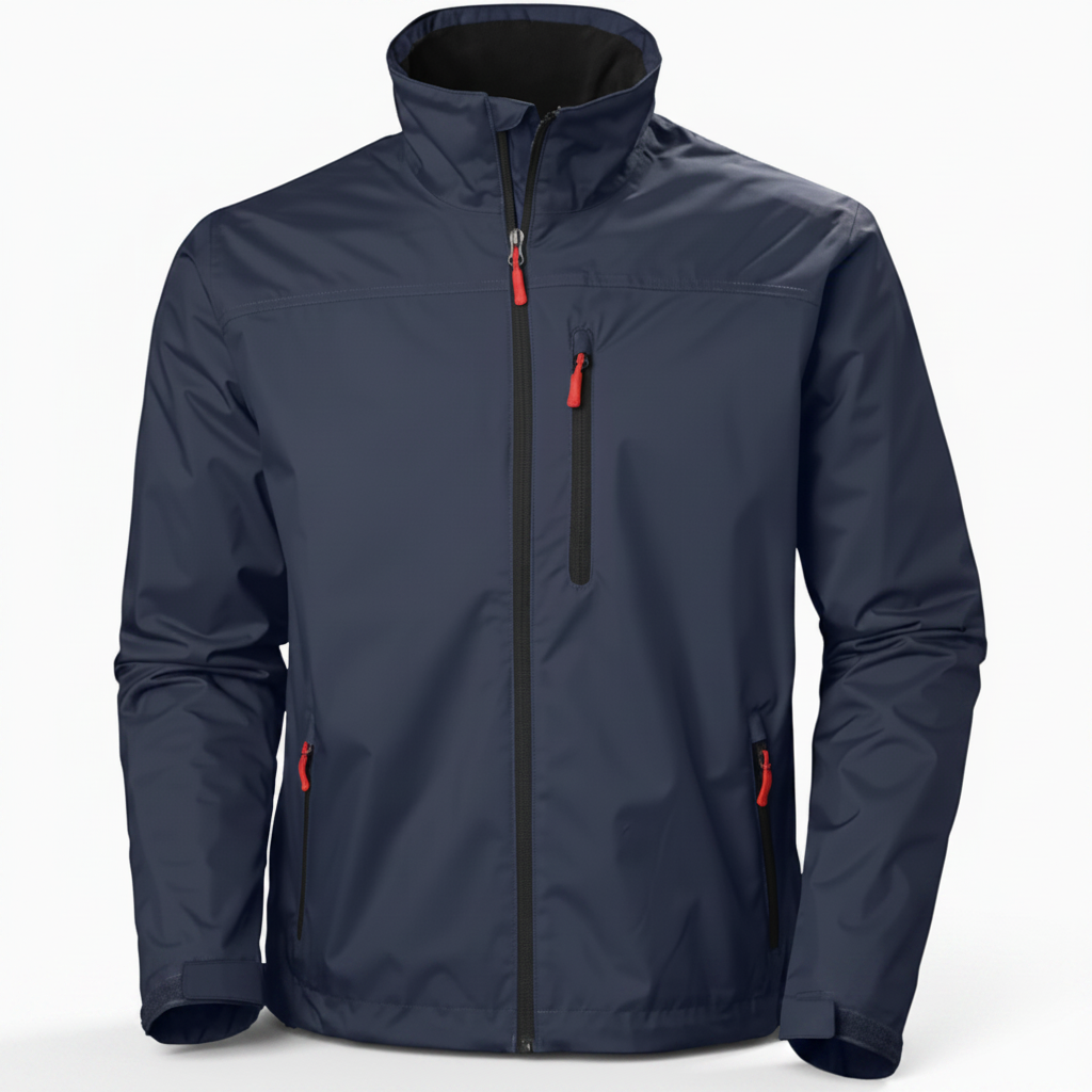 Men’s Waterproof & Windproof Crew Jacket – Breathable 2-Layer Outdoor Jacket for Everyday & Adventure