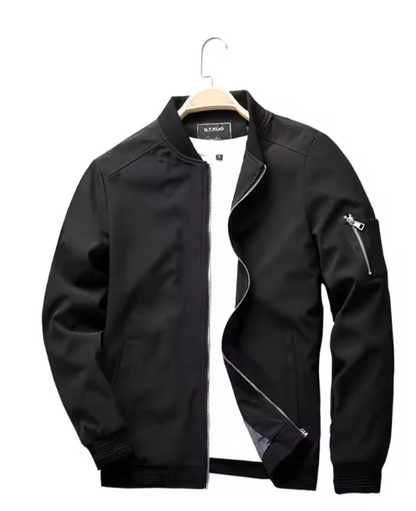 Men’s Lightweight Bomber Jacket – Casual Zip-Up Layer for Spring and Summer