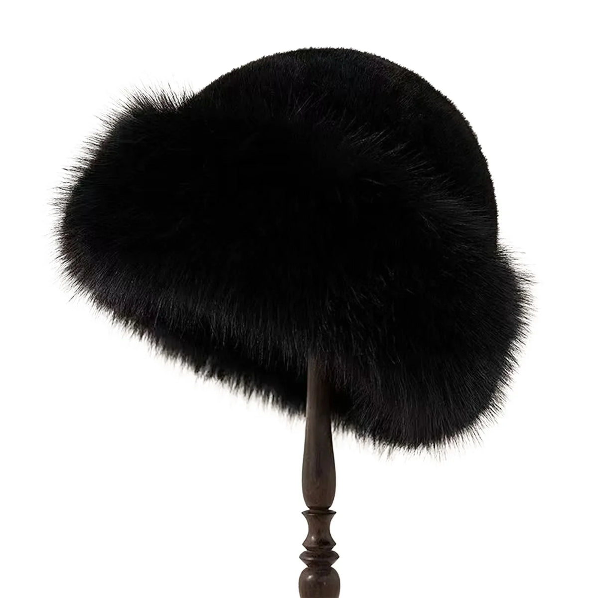 Women’s Plush Winter Hat – Thick Brimless Faux-Fur Cap with Extended Ear Coverage