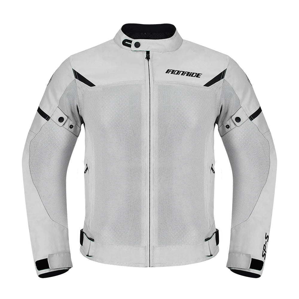 Men’s Breathable Motorcycle Jacket – Protective Zip-Up Riding Layer for Summer Touring and Everyday Road Use