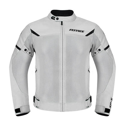 Men’s Breathable Motorcycle Jacket – Protective Zip-Up Riding Layer for Summer Touring and Everyday Road Use