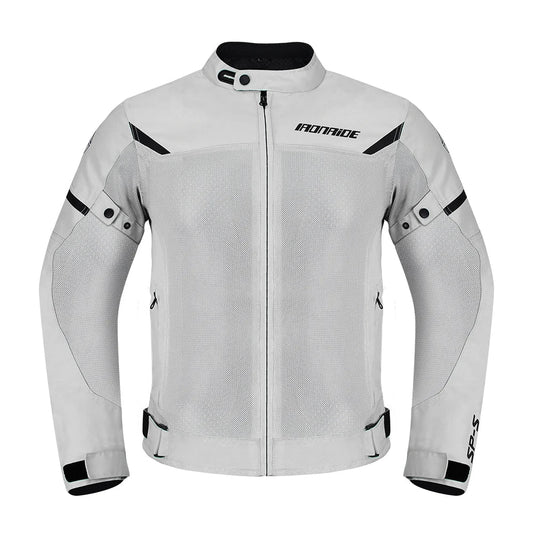 Men’s Breathable Motorcycle Jacket – Protective Zip-Up Riding Layer for Summer Touring and Everyday Road Use