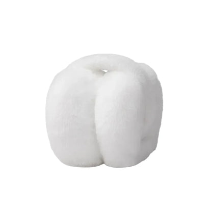 Women’s Plush Faux-Fur Winter Earmuffs – Foldable Adjustable Warm Ear Covers for Outdoor Cold-Weather Wear