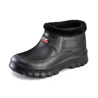 Men’s Waterproof EVA Snow Boots – Lightweight Warm-Lined Slip-On Winter Outdoor Work Boots