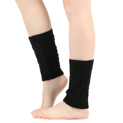 Women’s Cable-Knit Winter Leg Warmers – Soft Stretch Slouch Ankle Cuffs for Boots and Cold-Weather Layering
