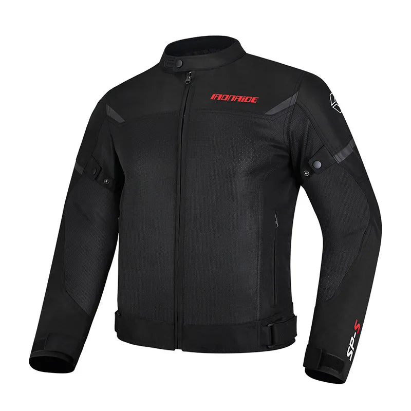 Men’s Breathable Motorcycle Jacket – Protective Zip-Up Riding Layer for Summer Touring and Everyday Road Use