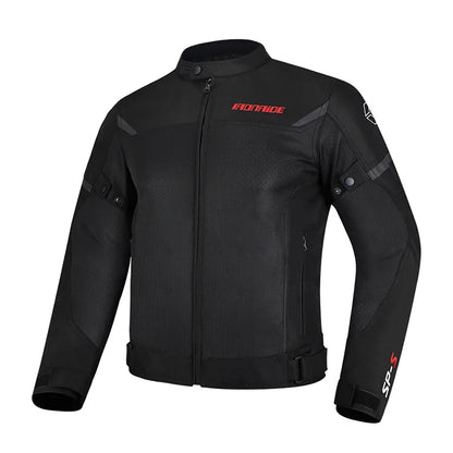Men’s Breathable Motorcycle Jacket – Protective Zip-Up Riding Layer for Summer Touring and Everyday Road Use