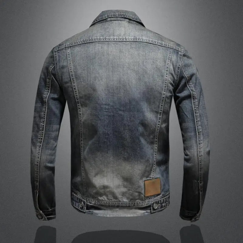 Men’s Trucker Jacket – Flap Pockets with Zip and Button Fastening