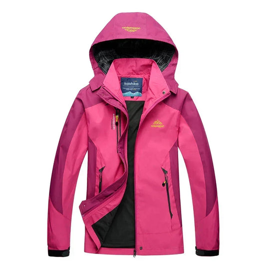Women’s Waterproof Trekking Jacket – Lightweight Hooded Shell for Hiking and Outdoor Wear
