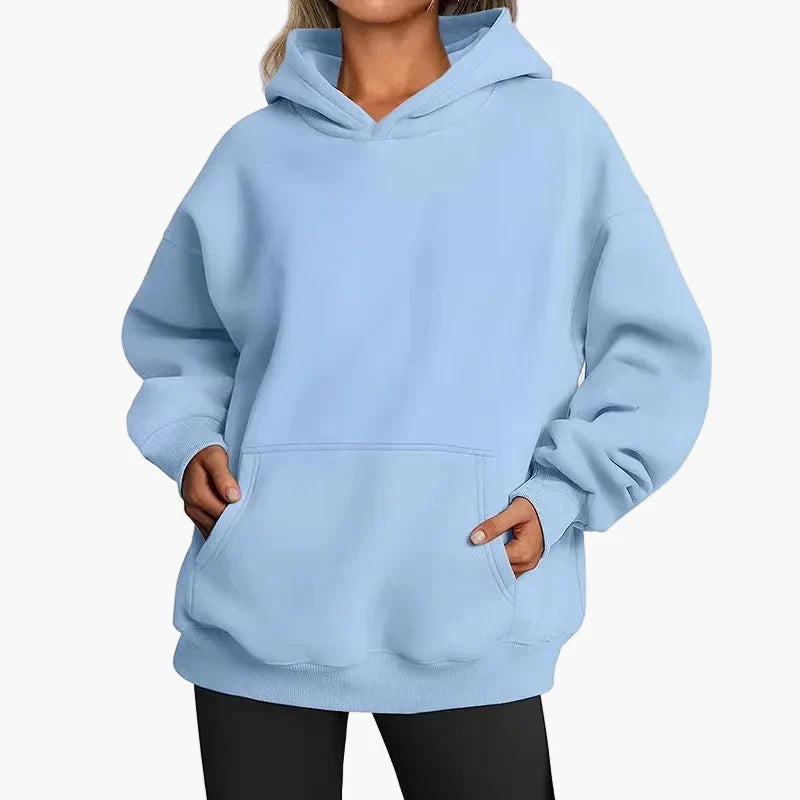 Women’s Oversized Hoodie – Kangaroo Pocket with Large Hood