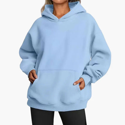 Women’s Oversized Hoodie – Kangaroo Pocket with Large Hood