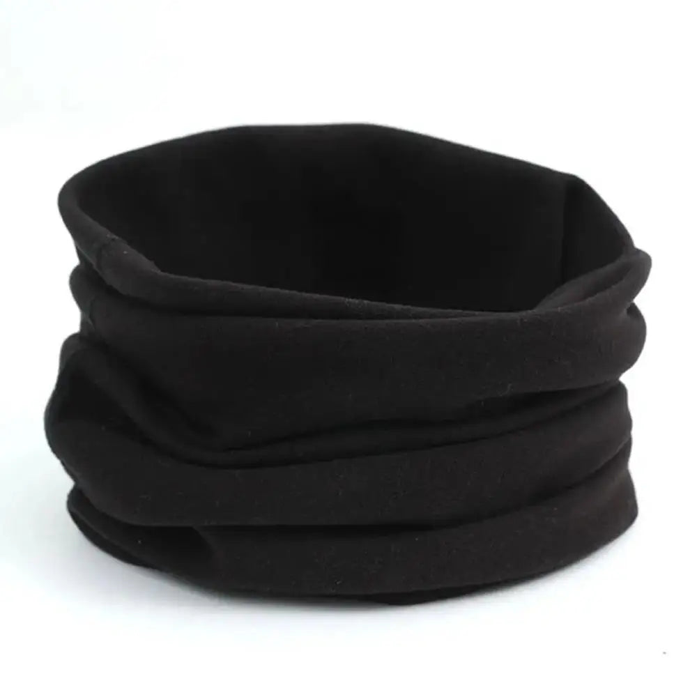 Unisex Thermal Fleece Snood Scarf – Thick Tubular Neck Warmer for Cold-Weather Layering