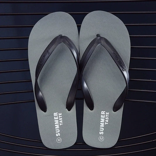 Men’s Lightweight Flip-Flops – Minimal Toe-Post Sandals with Cushioned Layered Sole for Summer Wear