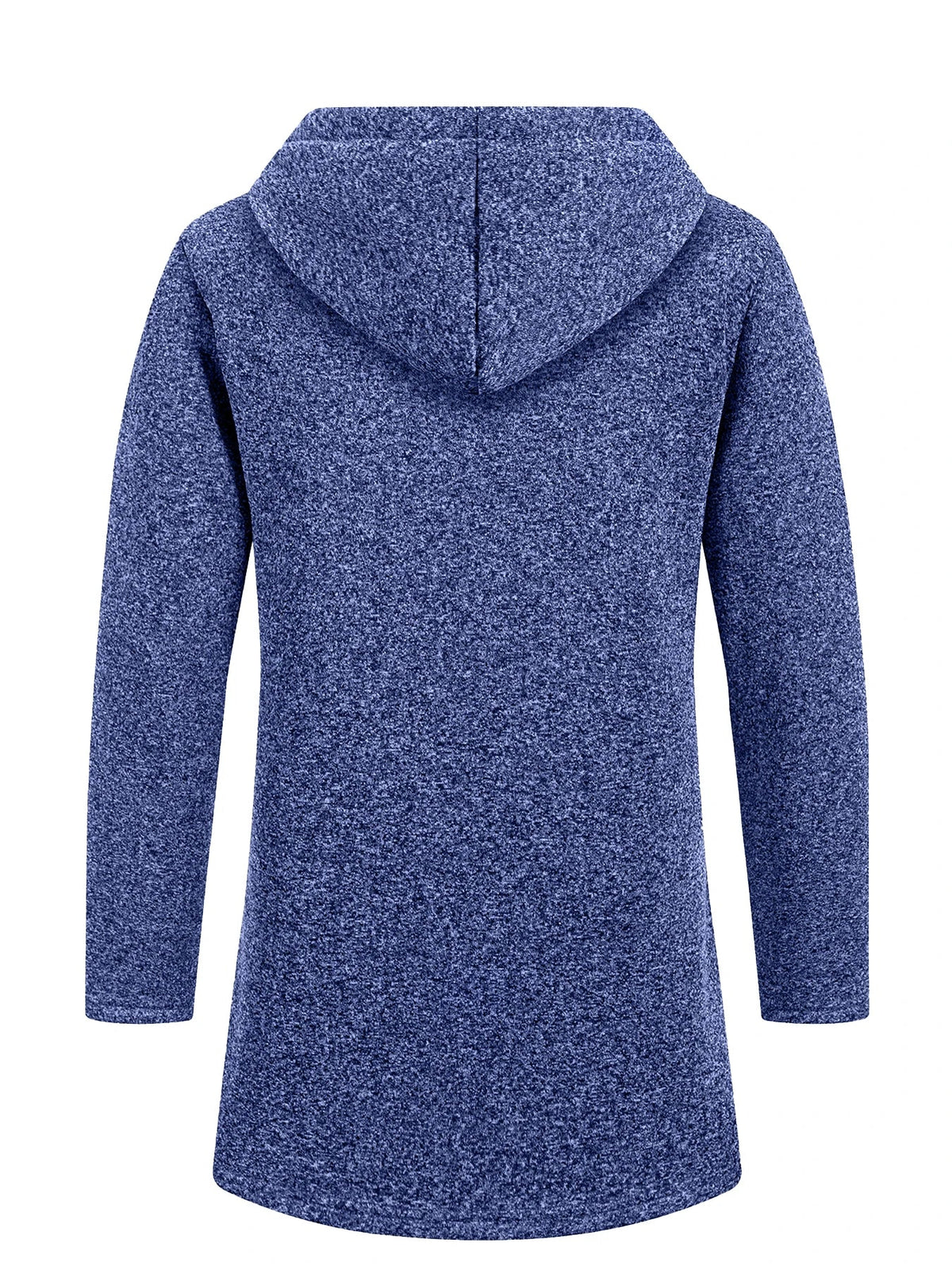 Men’s Longline Zip-Up Hoodie – Relaxed Hooded Sweatshirt Jacket for Winter Layering