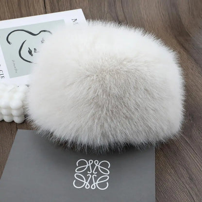 Women’s Plush Faux-Fur Winter Hat – Thermal Windproof Ear-Covering Ski Cap for Warm Cold-Weather Wear