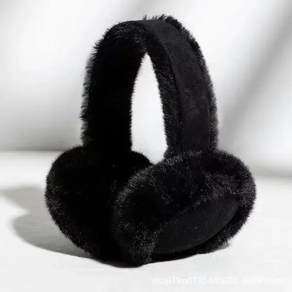 Women’s Plush Winter Earmuffs – Soft Padded Ear Warmers with Covered Headband for Cold-Weather Outdoor Wear