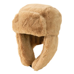 Women’s Plush Winter Trapper Hat – Soft Aviator Cap with Oversized Ear Flaps