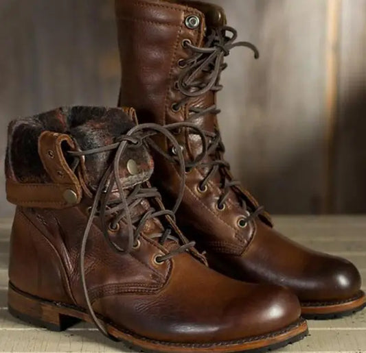 Women’s Leather Boots – Flexible Fit, Soft Lining & All-Day Comfort