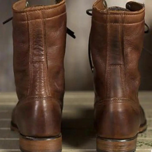 Women’s Leather Boots – Flexible Fit, Soft Lining & All-Day Comfort