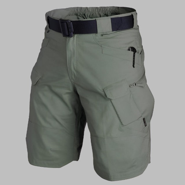 Men’s Waterproof Stretch Cargo Shorts – Multi-Pocket Outdoor Utility Style