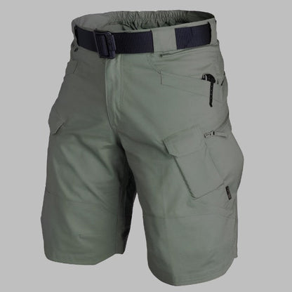 Men’s Waterproof Stretch Cargo Shorts – Multi-Pocket Outdoor Utility Style