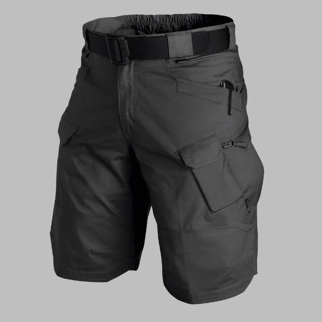 Men’s Waterproof Stretch Cargo Shorts – Multi-Pocket Outdoor Utility Style