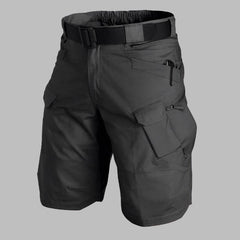 Men’s Waterproof Stretch Cargo Shorts – Multi-Pocket Outdoor Utility Style