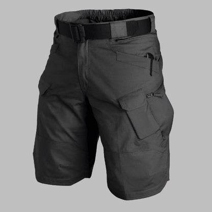 Men’s Waterproof Stretch Cargo Shorts – Multi-Pocket Outdoor Utility Style