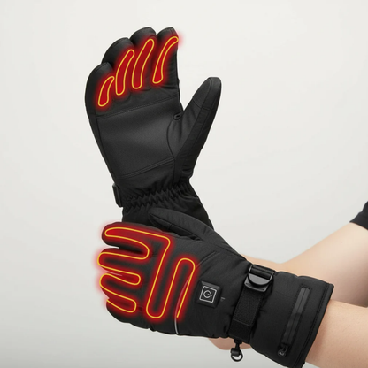 Men’s Heated Winter Gloves – Water-Resistant Touchscreen Gloves with Three Adjustable Heat Settings