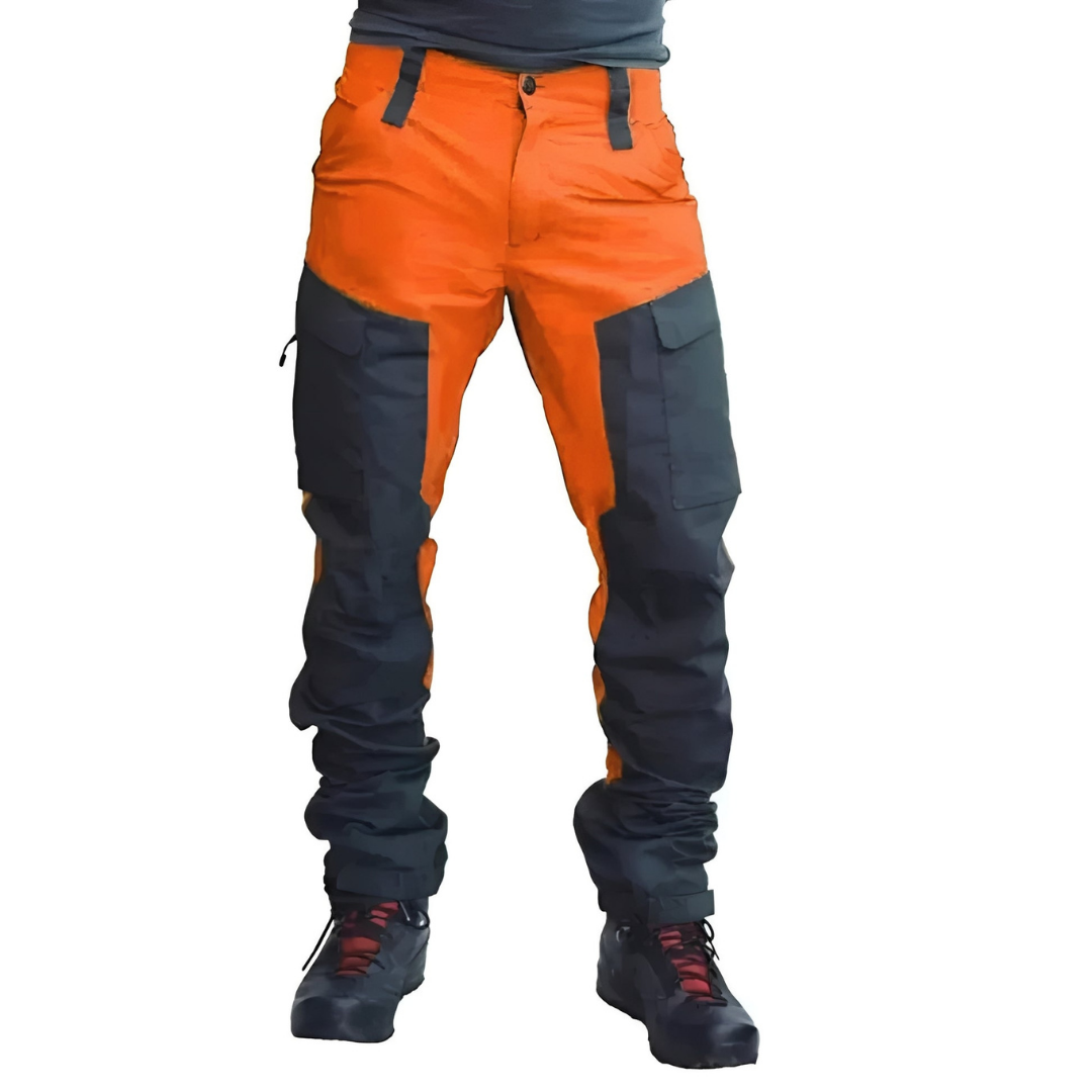 Men’s Weather-Resistant Cargo Work Trousers – Reinforced Utility Pants with Deep Pockets for Outdoor Work