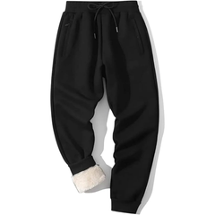 Men’s Fleece-Lined Joggers – Relaxed-Fit Thermal Sweatpants with Drawstring Waist and Cuffed Ankles