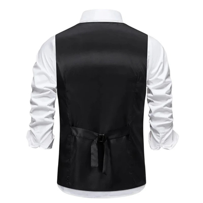 Men’s Buttoned Traditional Waistcoat – Refined Heritage Layer for Festivals and Formal Events