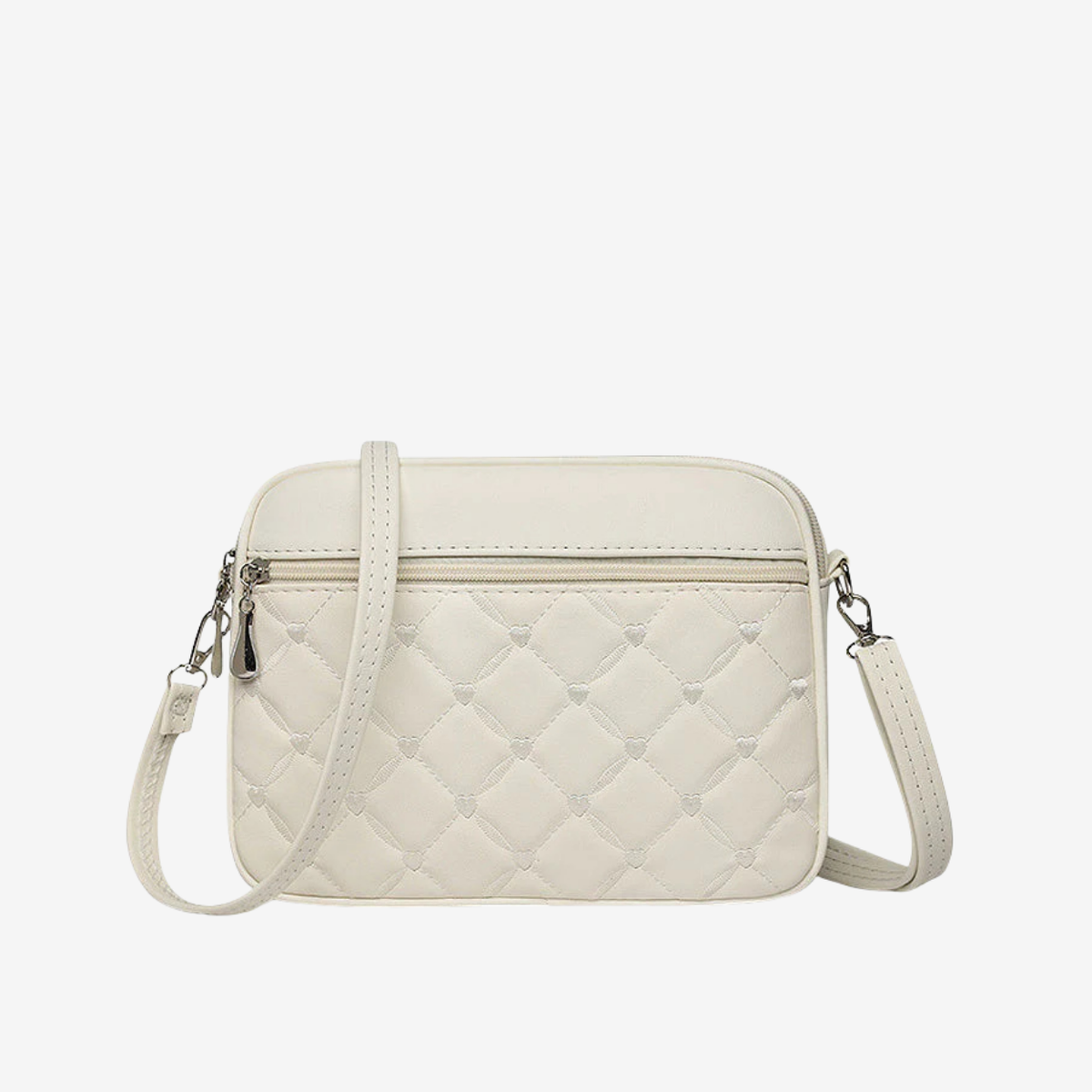 Women’s Quilted Crossbody Bag – Compact Faux Leather Style for Everyday City Wear